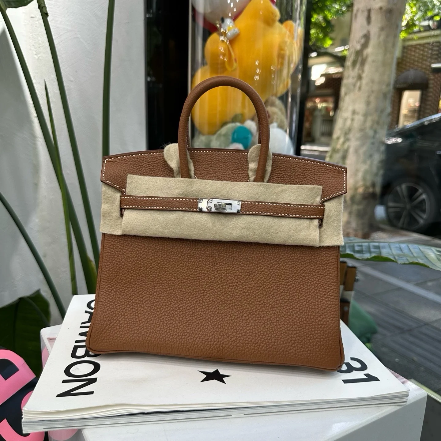 Birkin 25｜37金棕色 Togo皮 银扣 K刻 全新