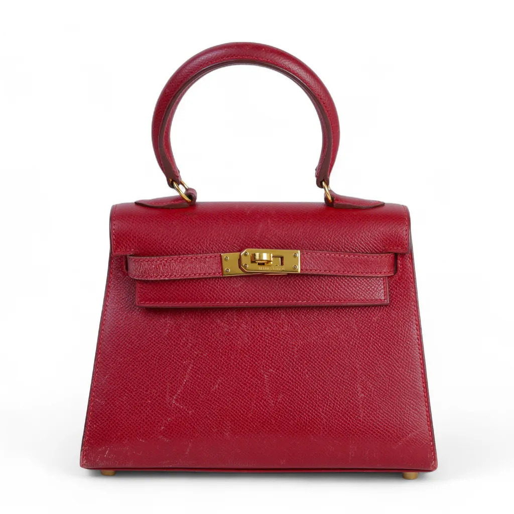 Vintage Mini Kelly 20 Rouge H (55)