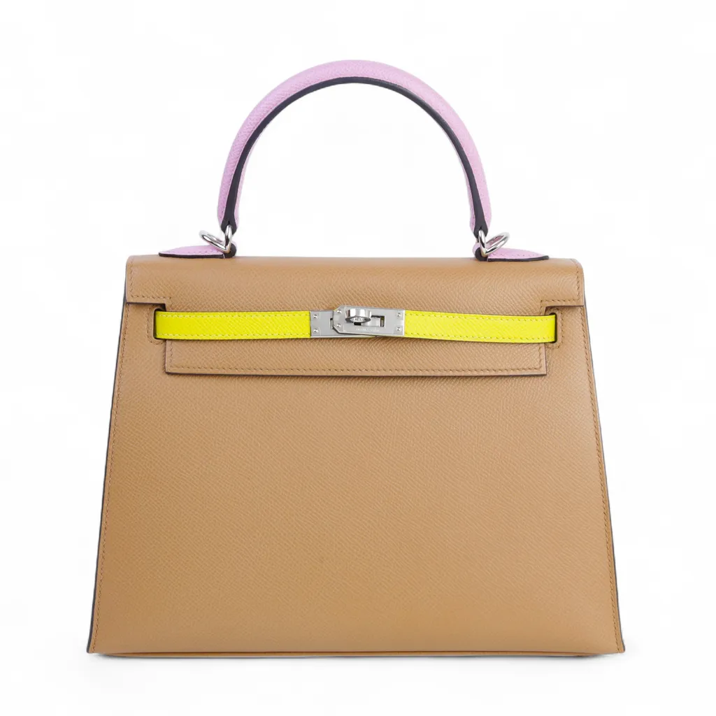 Kelly 25 Sellier Chai (0M) Lime (9R) Mauve Sylvestre (X9)