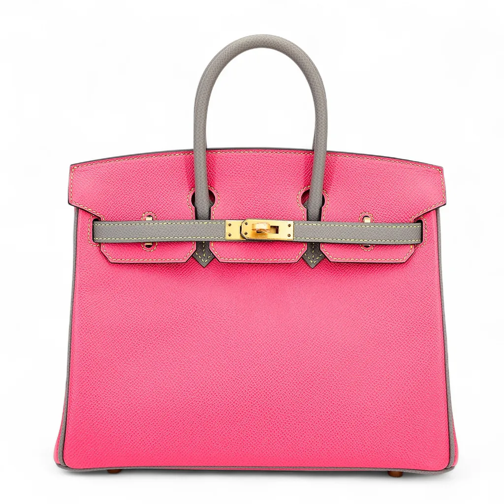 Birkin 25 HSS Gris Mouette (4Z) Rose Azalee (8W) Lime (9R)