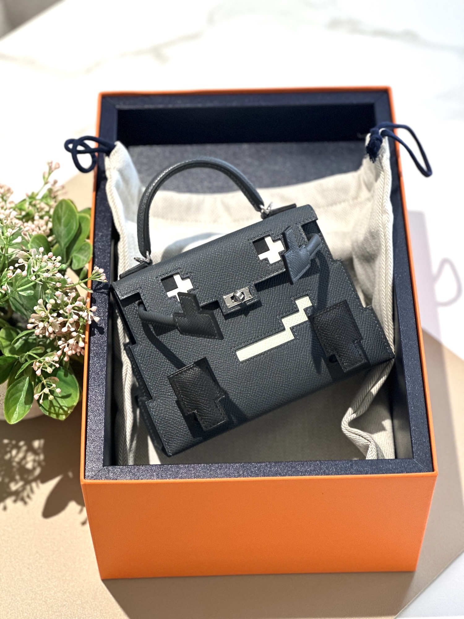 ランク N 新品 HERMÈS エルメス 限定品 ケリードール ピクト ヴェール