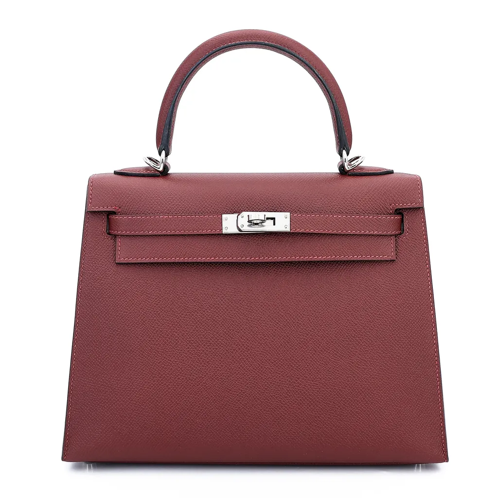 Kelly 25 外缝 55 爱马仕红 Rouge H