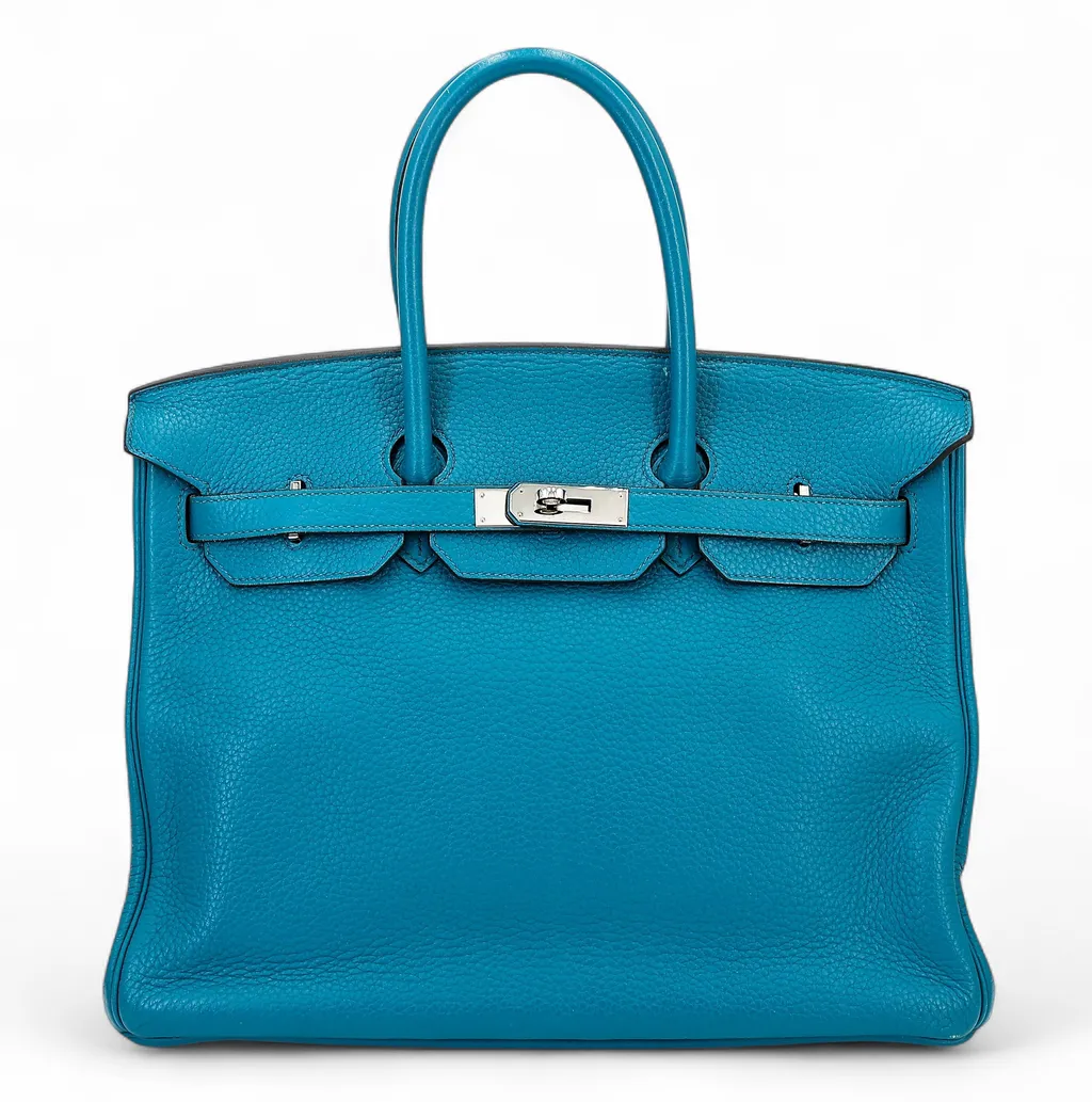 Birkin 35 Turquoise (7B) Cobalt (7C)