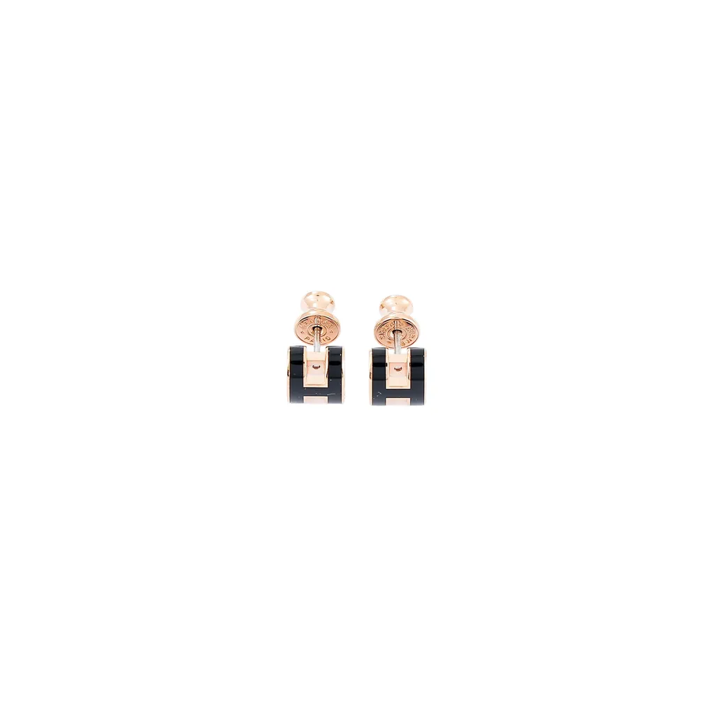 Mini Pop H earrings Noir (89)