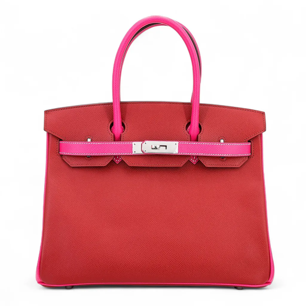 Birkin 30 HSS  Rouge H (55) Rose Tyrien (E5)