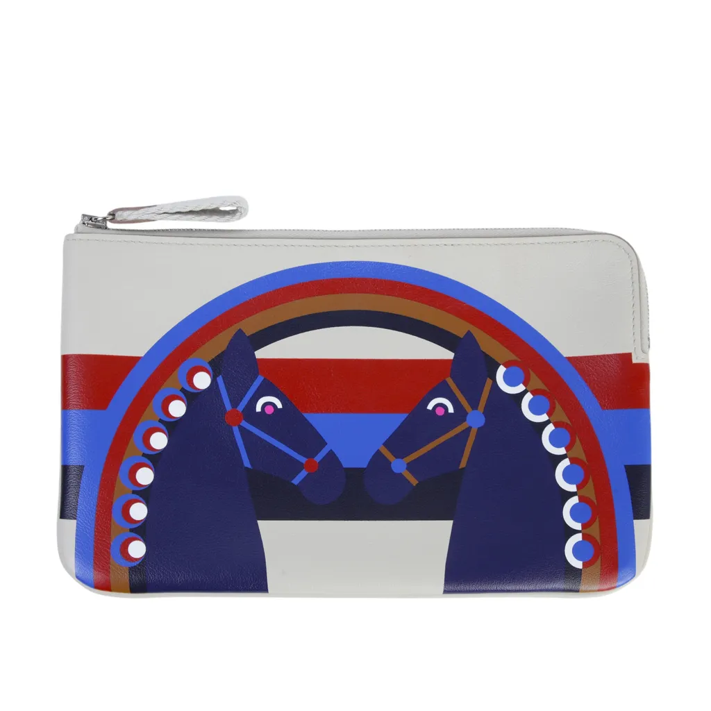 Carre Pocket Long Beige Navy