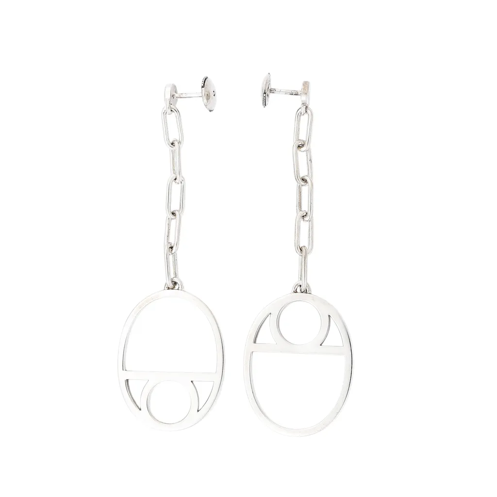 Chaine d'Ancre Game Earring Silver