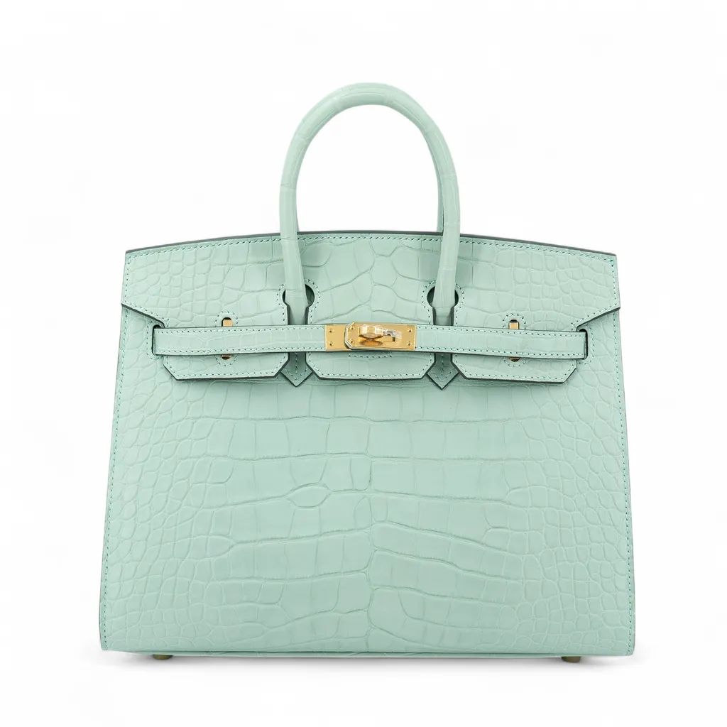 Birkin 25 Sellier Vert d’Eau (6U)