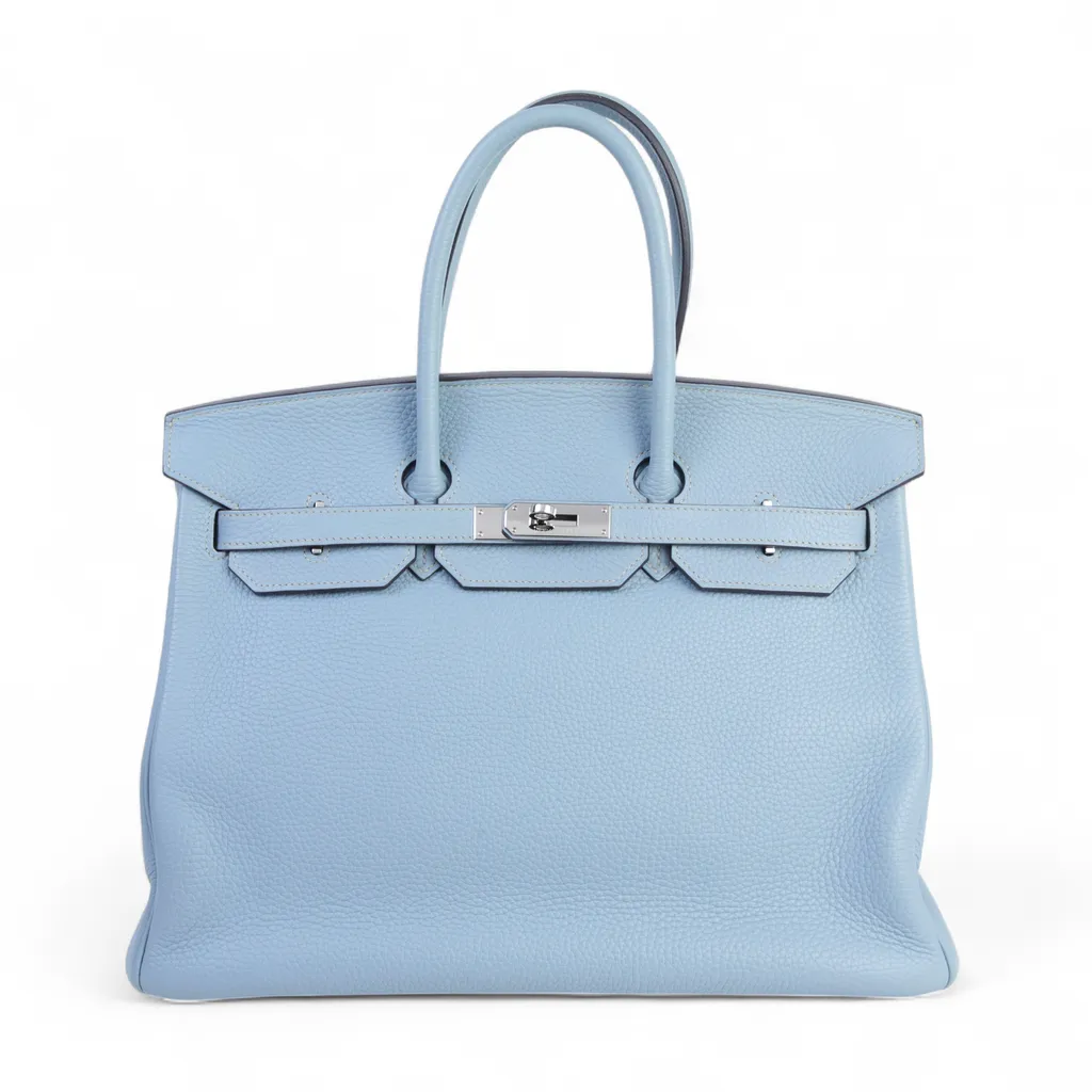 Birkin 35 Bleu Lin (J7)