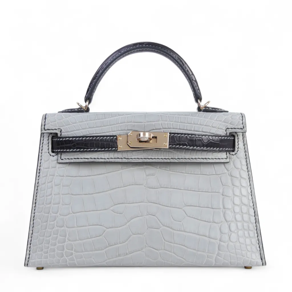 Mini Kelly II Gris Perle (80) Noir (89)
