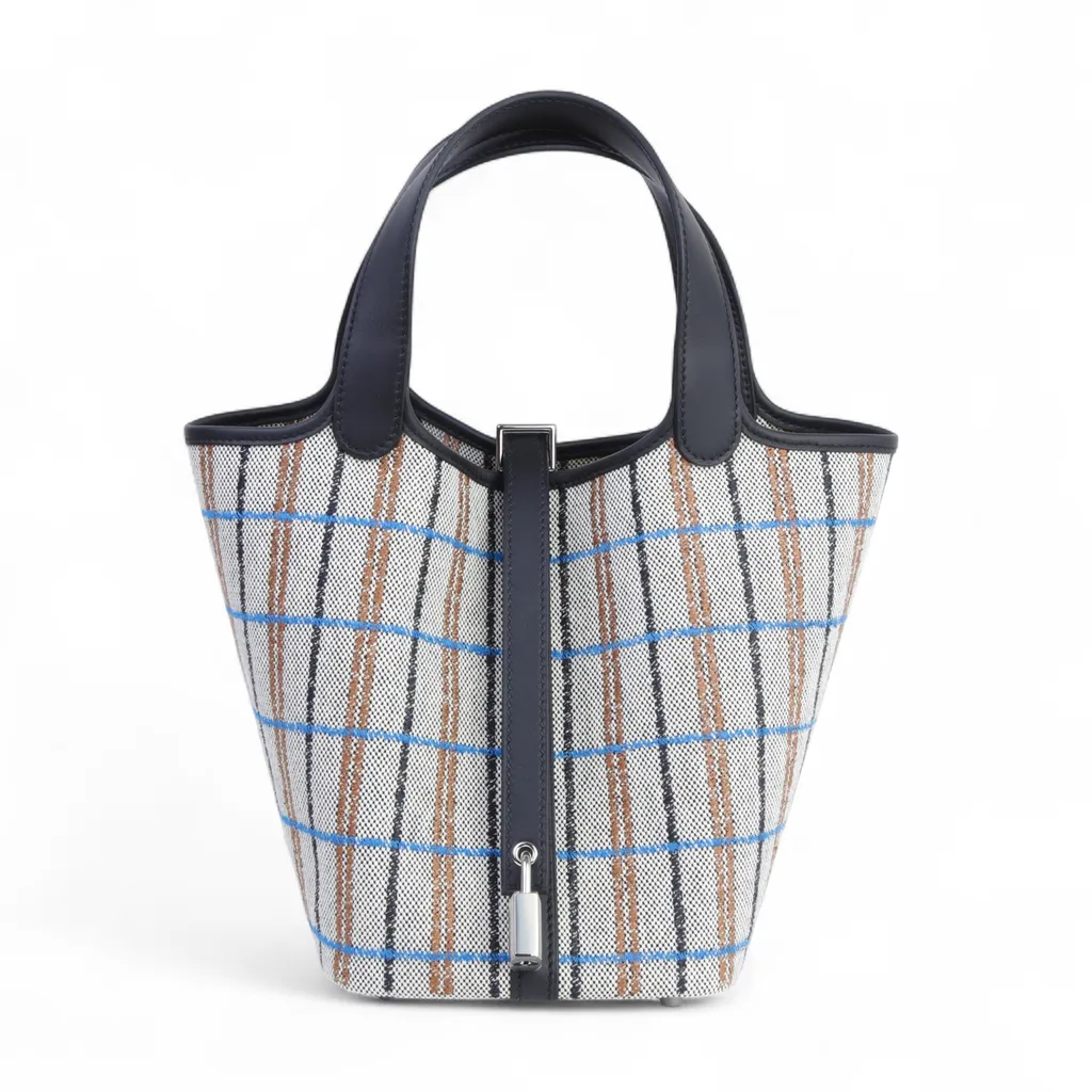 Picotin Lock PM Noir (89) Ecru Fauve (34) Bleu Zanzibar (B3)
