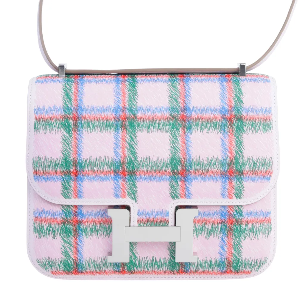 Constance Mini Tartan Mauve Pale (09)