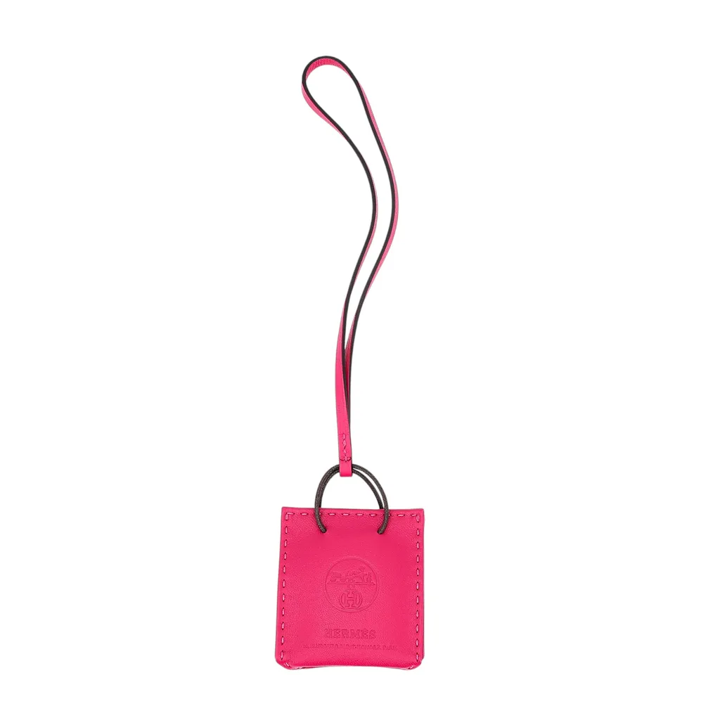 Sac Orange Bag charm Rose Extreme (I6)