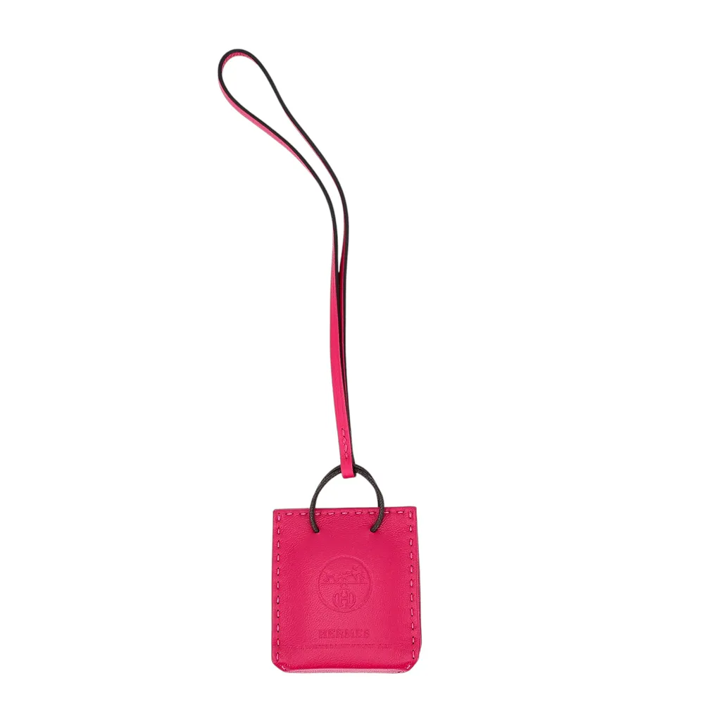 Sac Orange Bag charm Rose Extreme (I6)