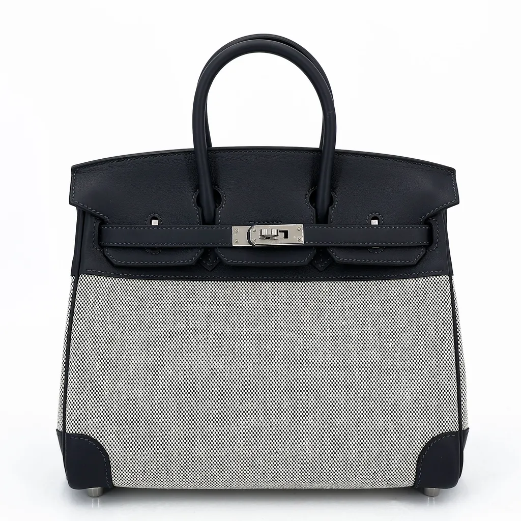 Birkin 25 Verso Caban (3Y) Bleu France (71)