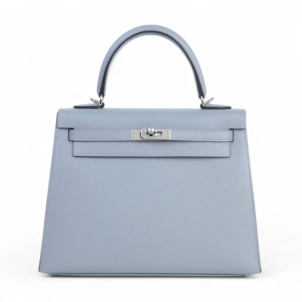 Kelly 25 Sellier Gris Pantin (P0)