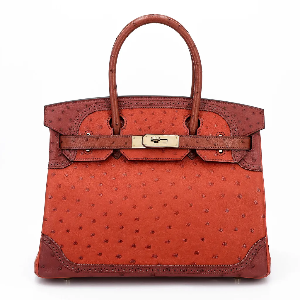 Birkin Ghillies 30 Brique (36) Rouge H (55) Marron Fonce (45)