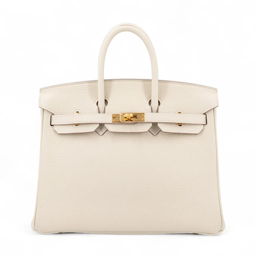 Birkin 25 10 奶昔白 Craie