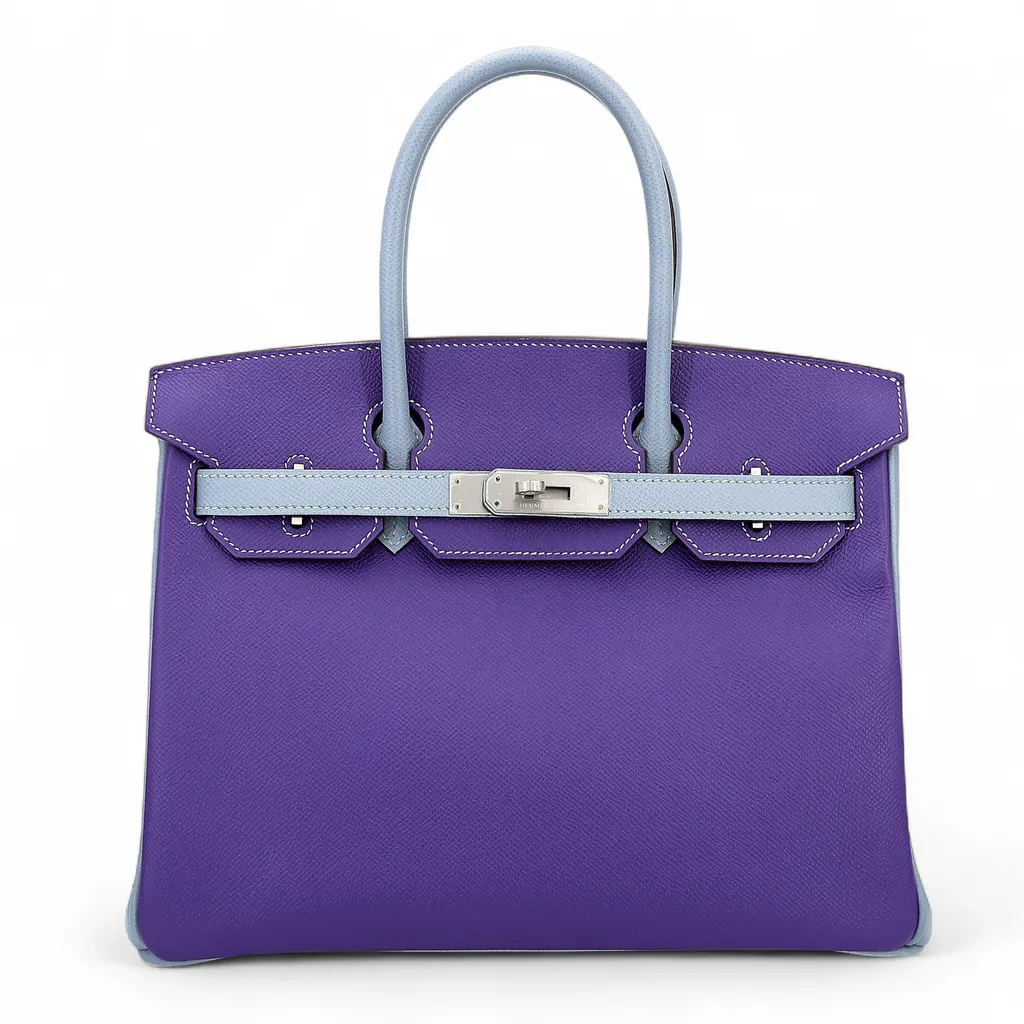 Birkin 30 HSS Iris (9K) Gris Mouette (4Z)