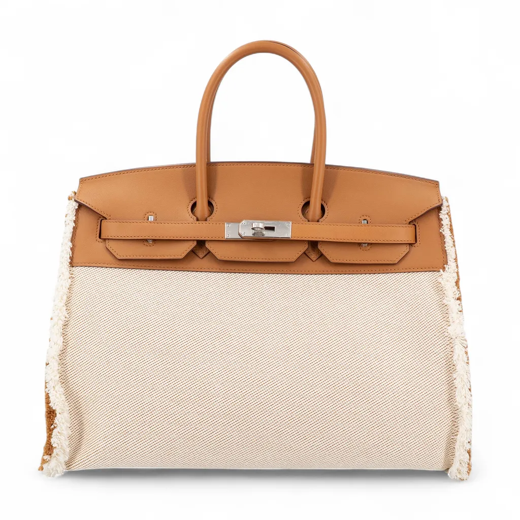 Birkin 35 Fray Fray Sesame (2S) Desert (1D)
