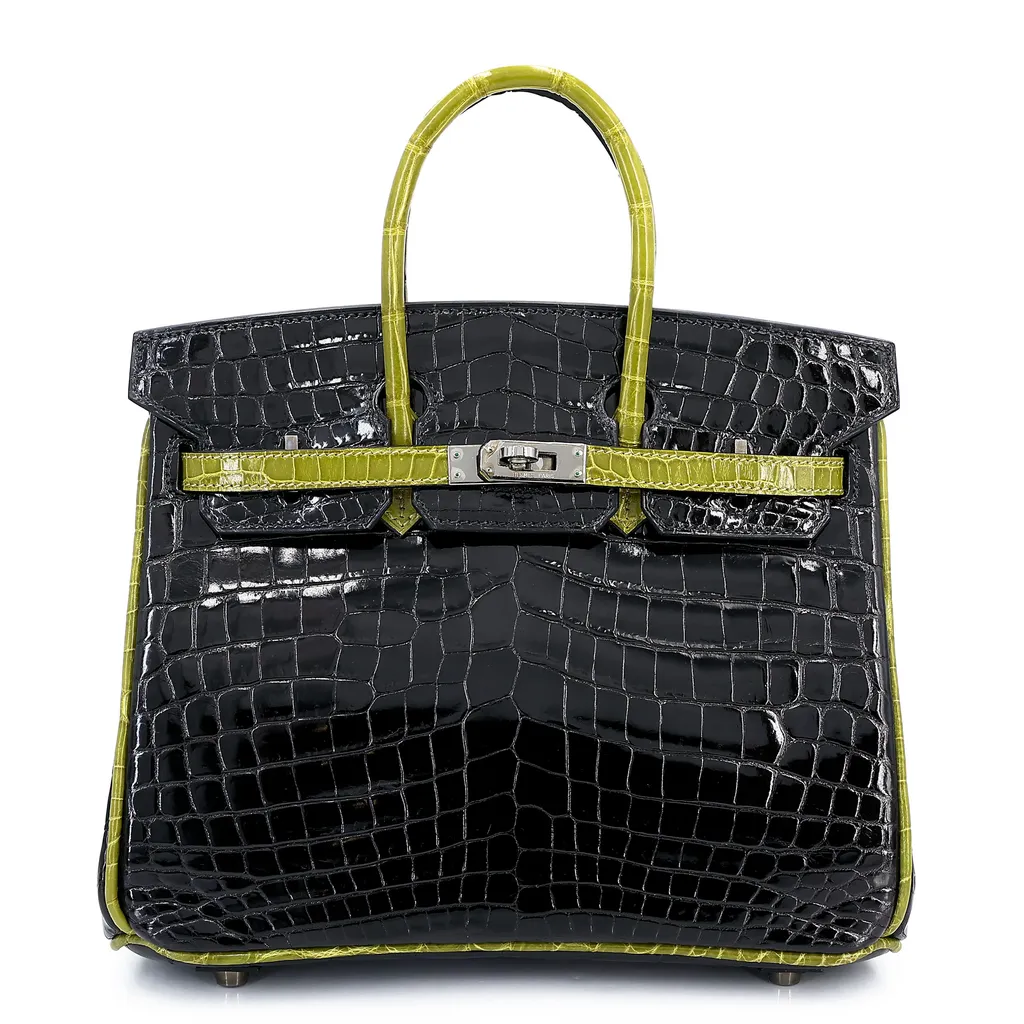 Birkin 25 Noir (89) Apple Green (62)