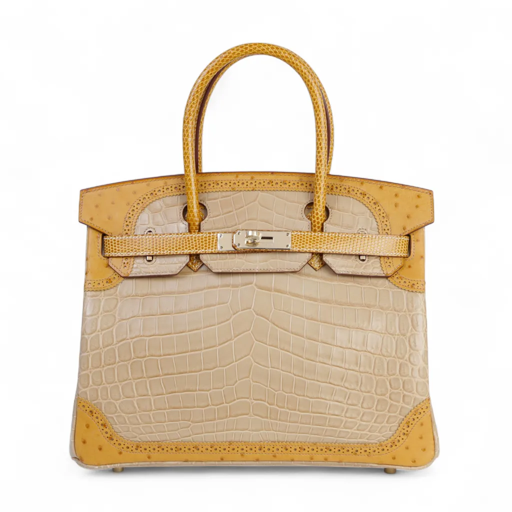 Birkin Ghillies 30 Poussiere (1C) Sesame (2S)