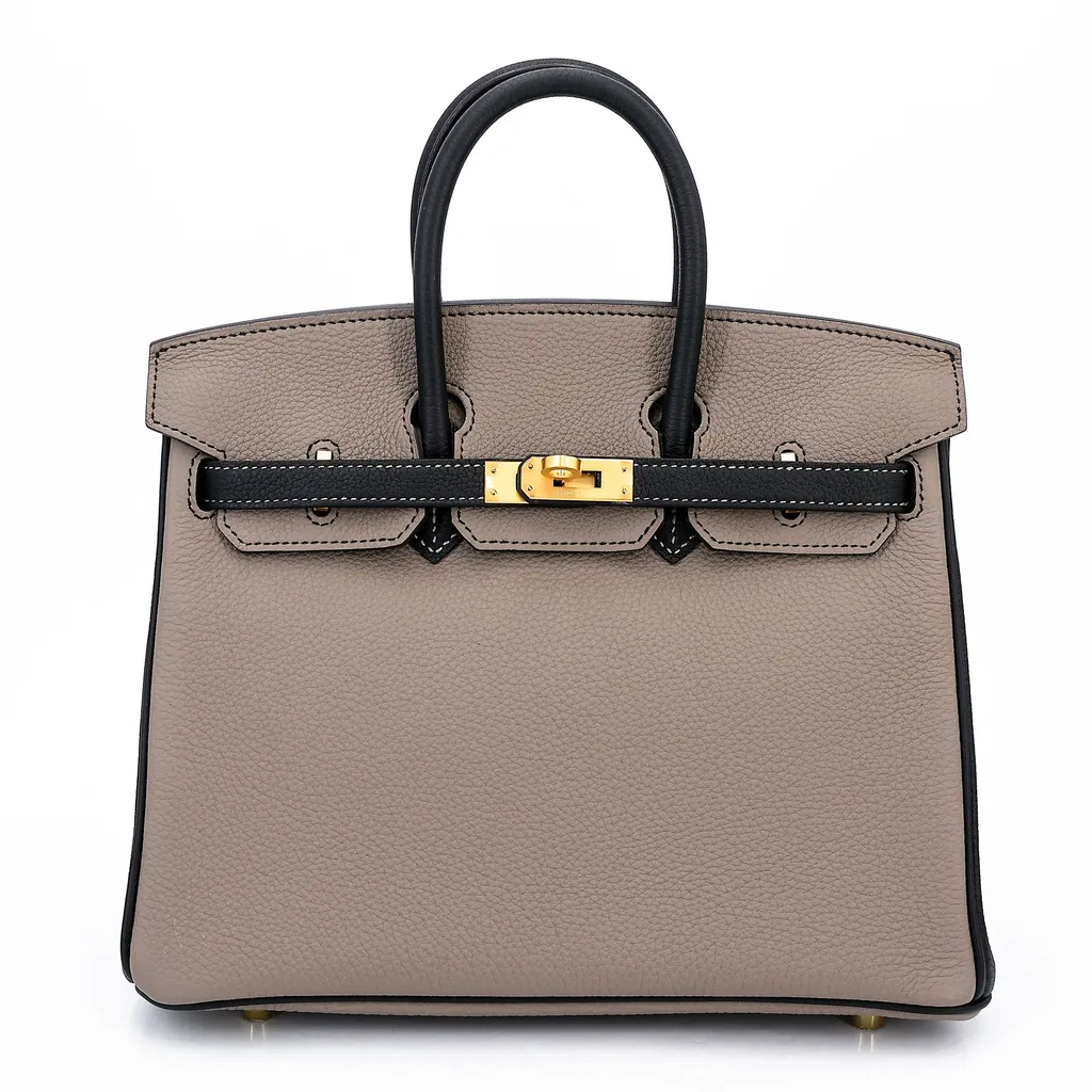 Birkin 25 HSS Etain (8F) Noir (89)