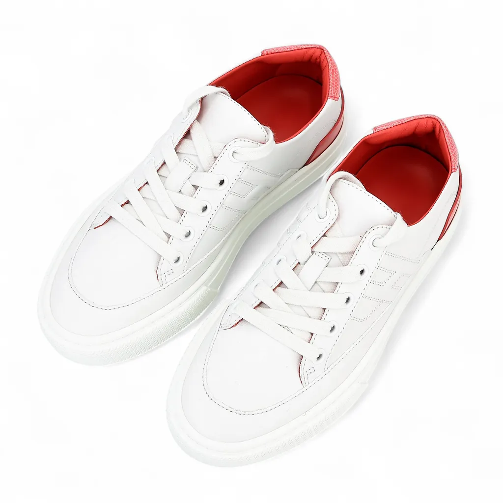 ディープ スニーカー ホワイト (01) レッド
