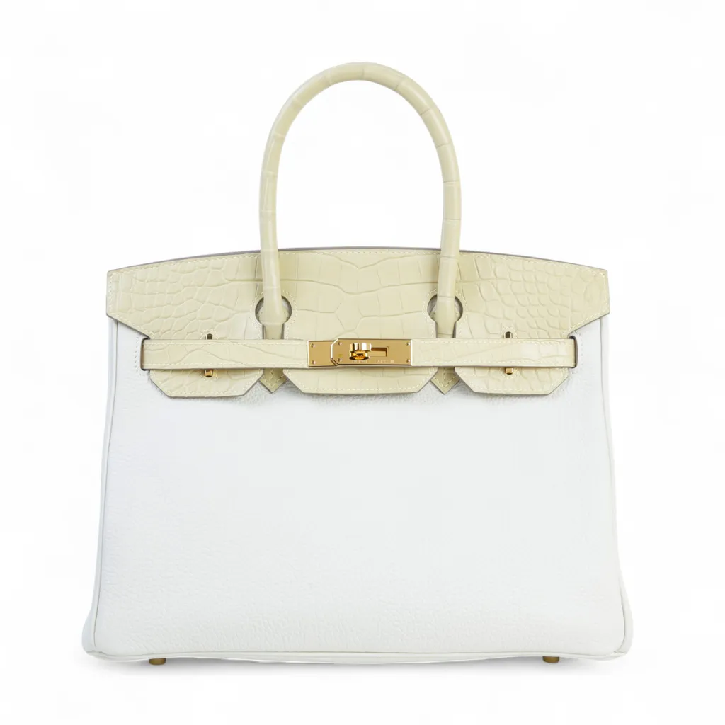 Birkin 30 Touch Vanille (Y1) Mushroom (0T)