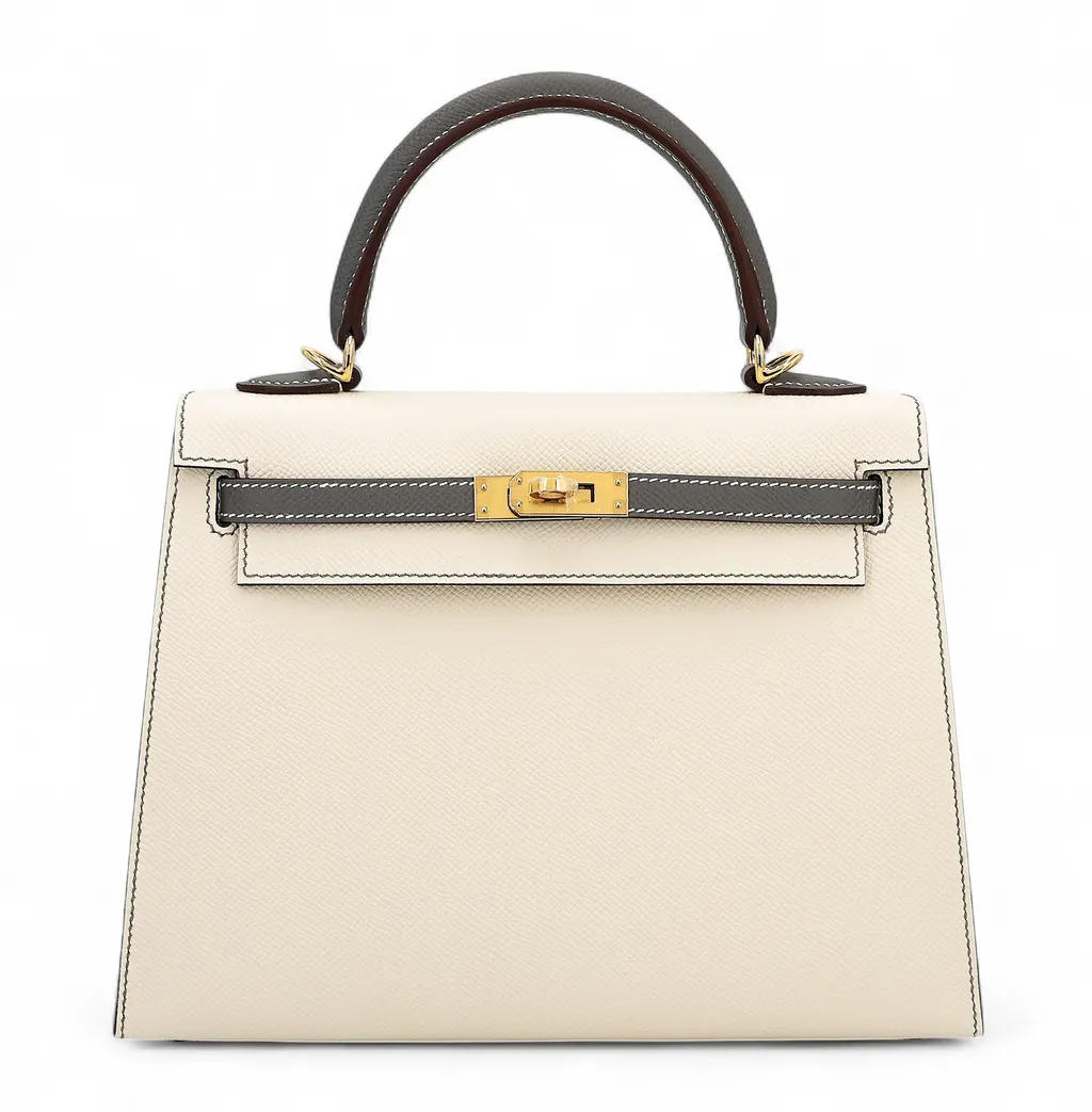 Kelly 25 Sellier HSS Gris Meyer (0L) Nata (I2)