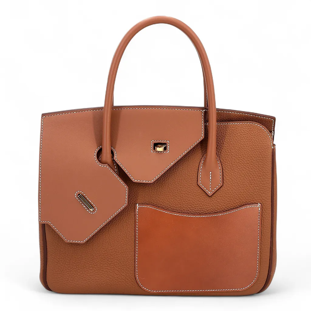 Birkin 30 en Desordre Gold (37) Fauve (34)