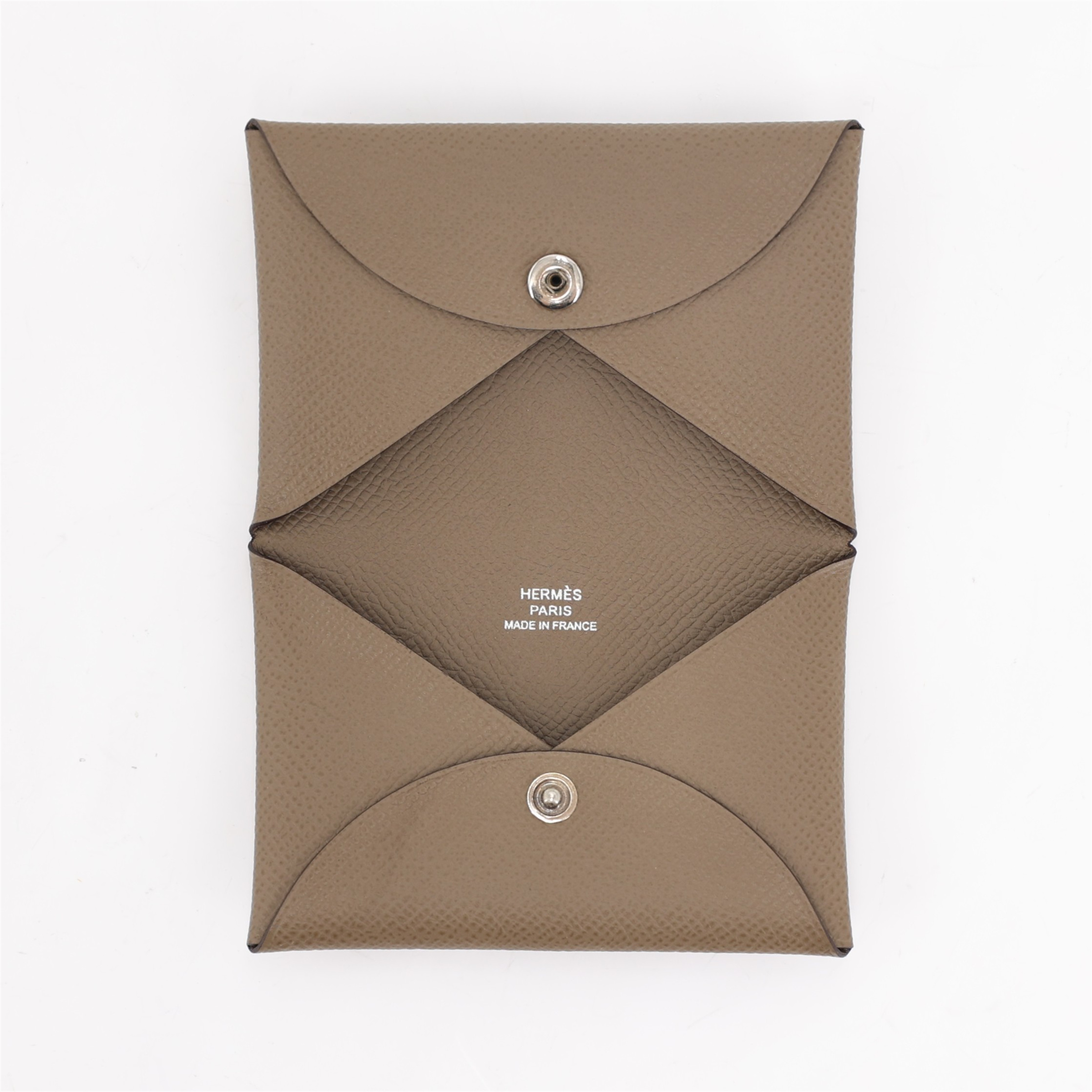 ランク NS 未使用品 HERMÈS エルメス カルヴィ デュオ エトゥープ (18