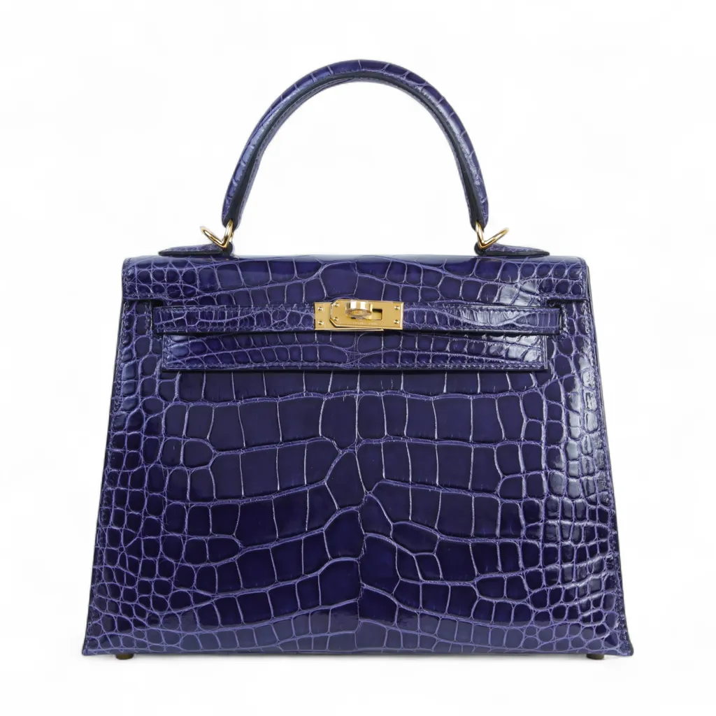 Kelly 25 Sellier Bleu Encre (M3)