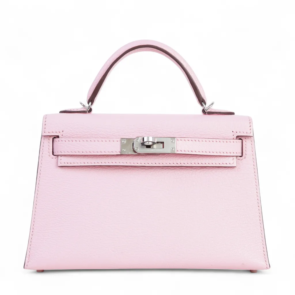 【新品】【未使用】レア エルメスHERMES ローズサクラ　アザップ　ミニ ランク SA HERMÈS エルメス ミニケリー2 ローズサクラ (3Q) シェーブル