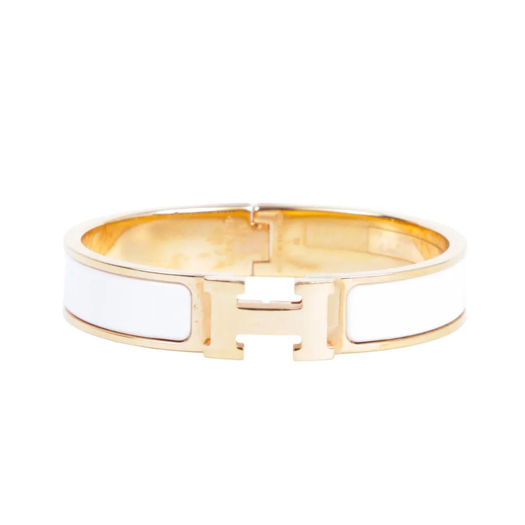 Clic H PM bracelet White