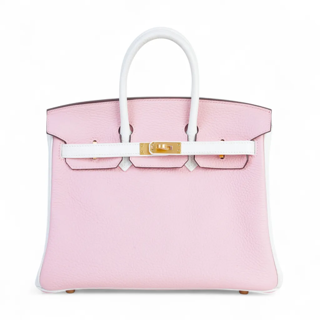 Birkin 25 Rose Sakura (3Q) White (01)