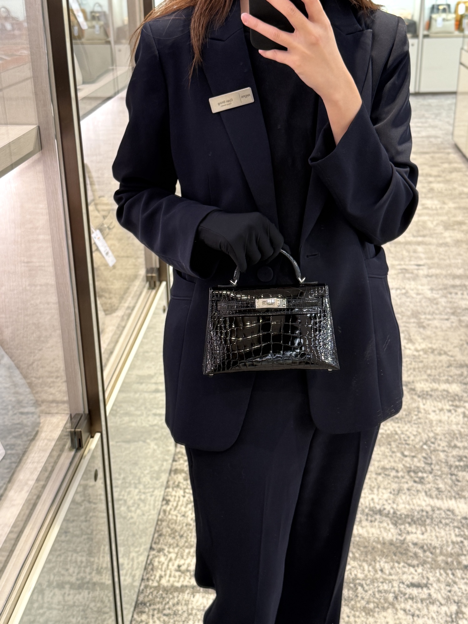 ランク N 新品 HERMÈS エルメス ミニケリー2 ブラック (89