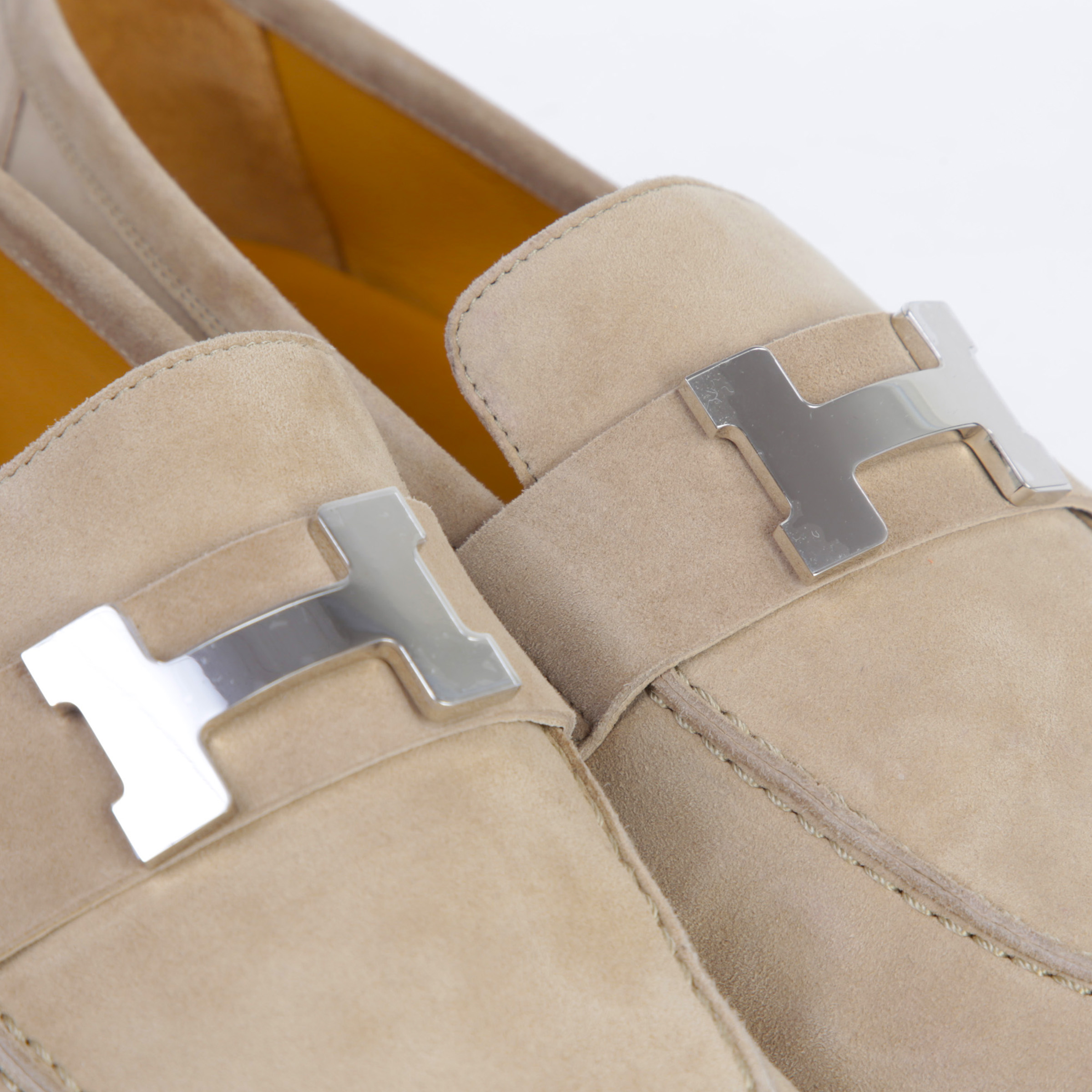 ランク NS 未使用品 HERMÈS エルメス モカシン パリ ベージュ スエード