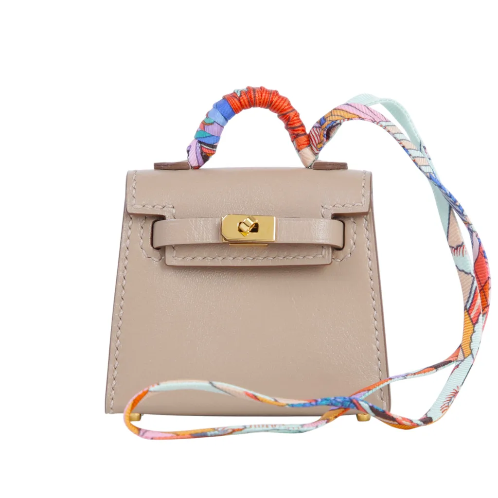 ランク SA HERMÈS エルメス ケリーツイリー ベージュ タデラクト