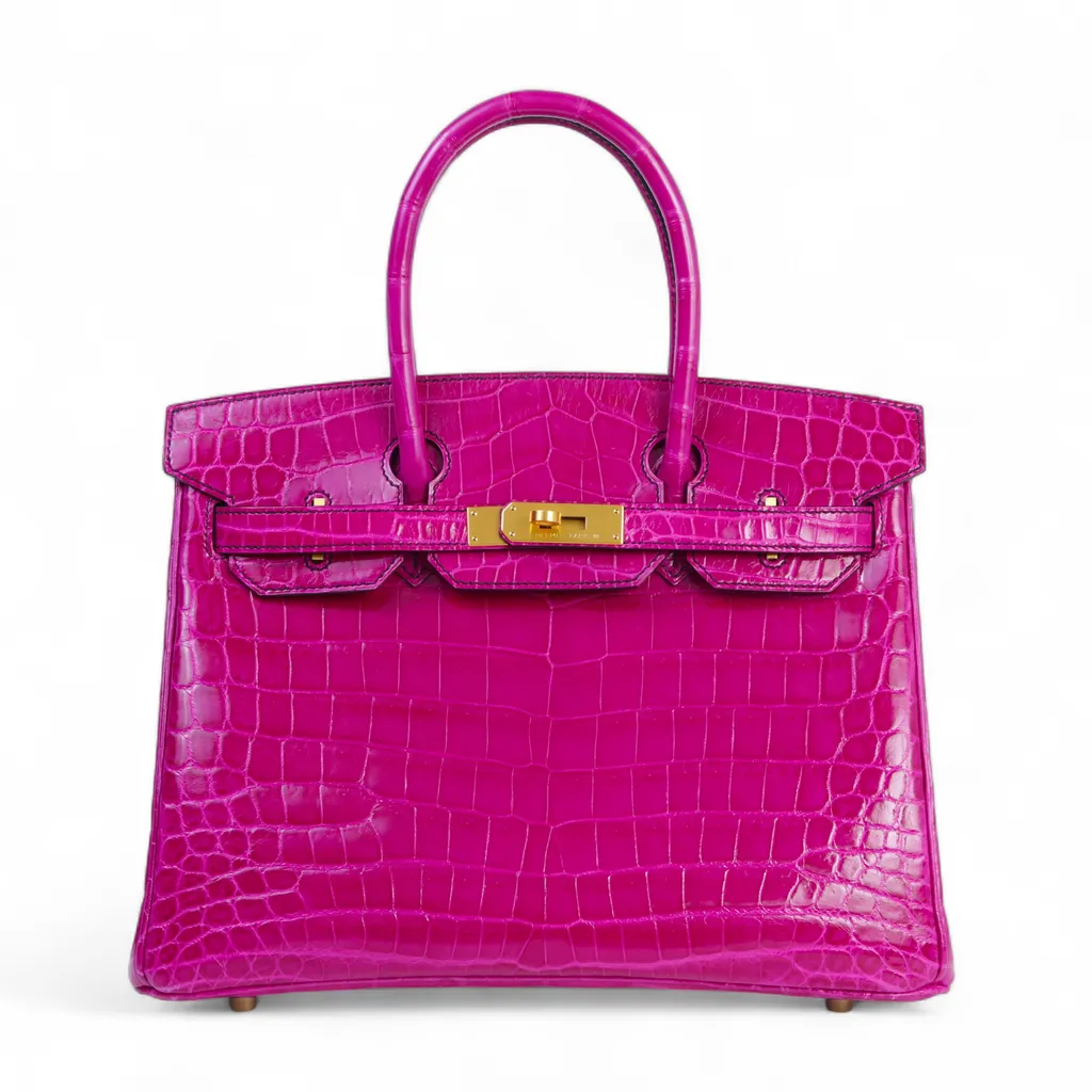 Birkin 30 Noir (89) Rose Purple (L3)