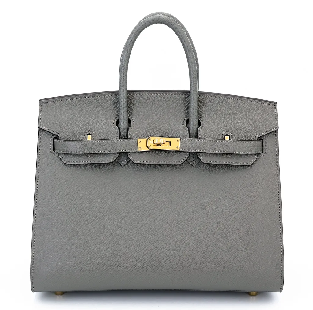 Birkin 25 Sellier  Gris Meyer (0L)