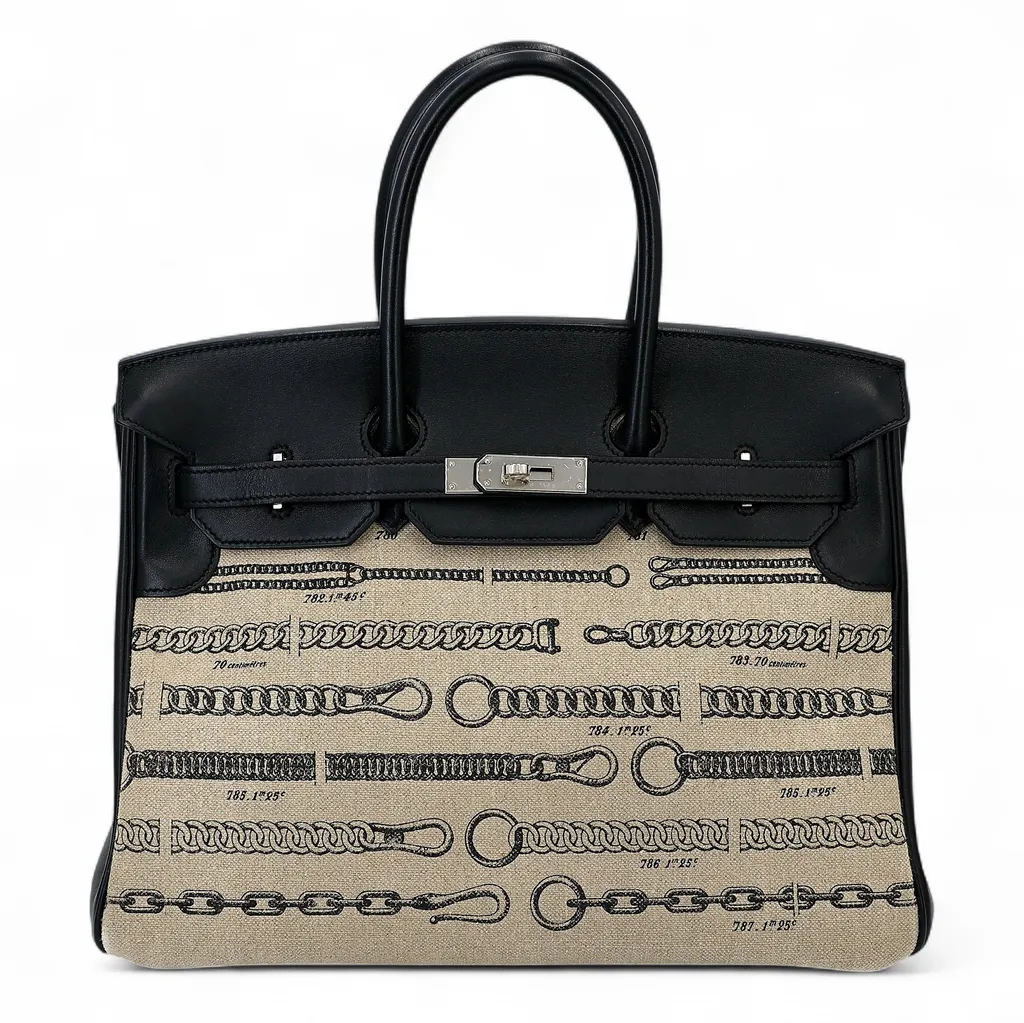 Birkin 35 De Camp Dechainee Noir (89)