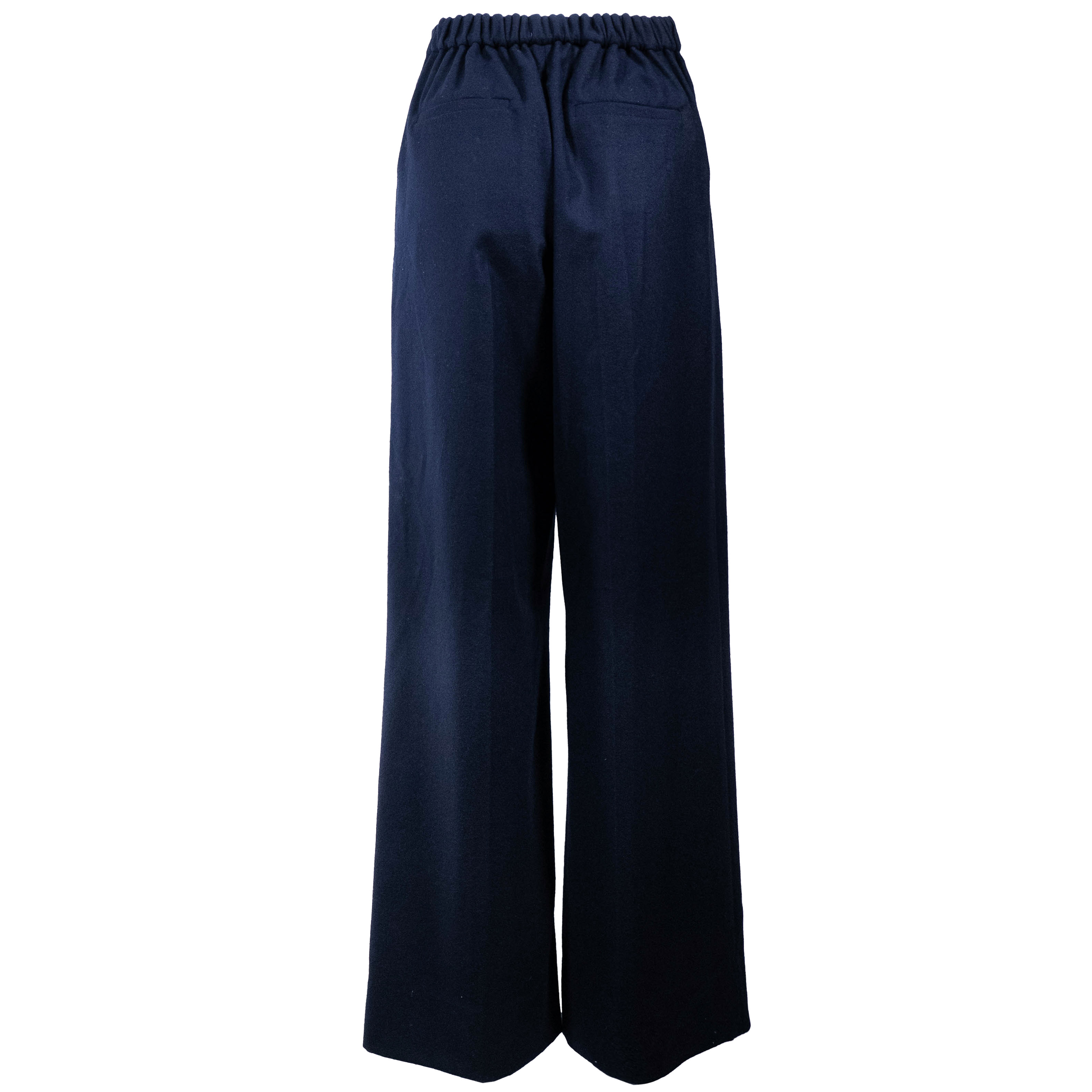 ランク NS 未使用品 HERMÈS エルメス ズボン ブルー ウール - GINZA