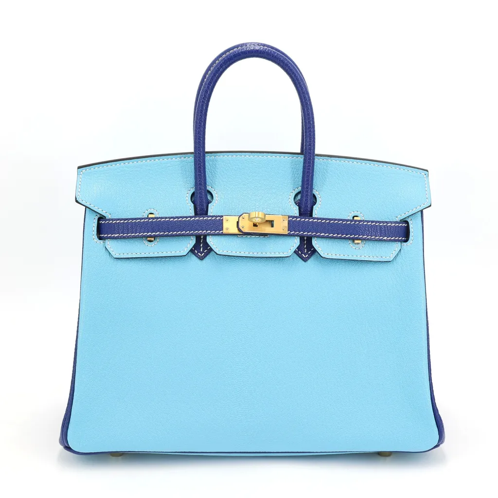 バーキン25 ブルーエレクトリック (7T) セレステ (7N)