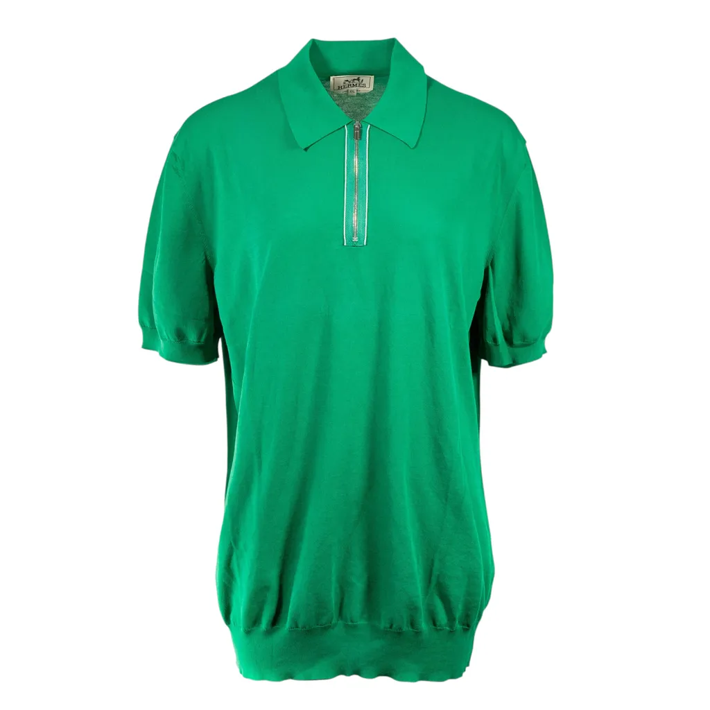 ポロ・コル・ジップ グリーン