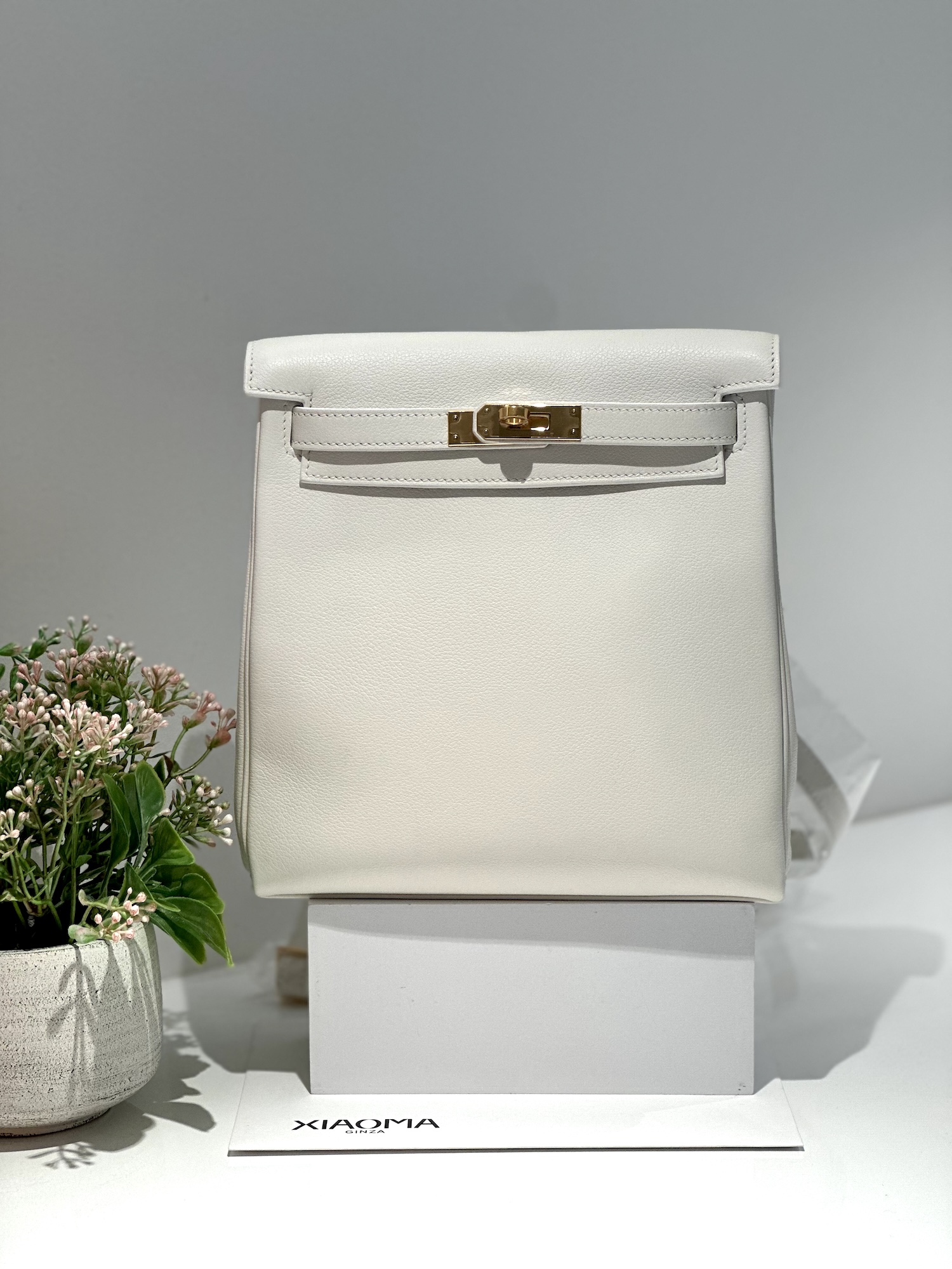 ランク NS 未使用品 HERMÈS エルメス ケリーアドGM ホワイト (01