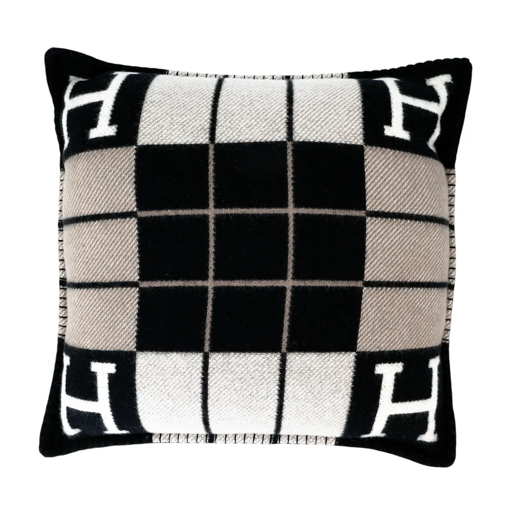 Avalon Cushion, small model Black White Gray