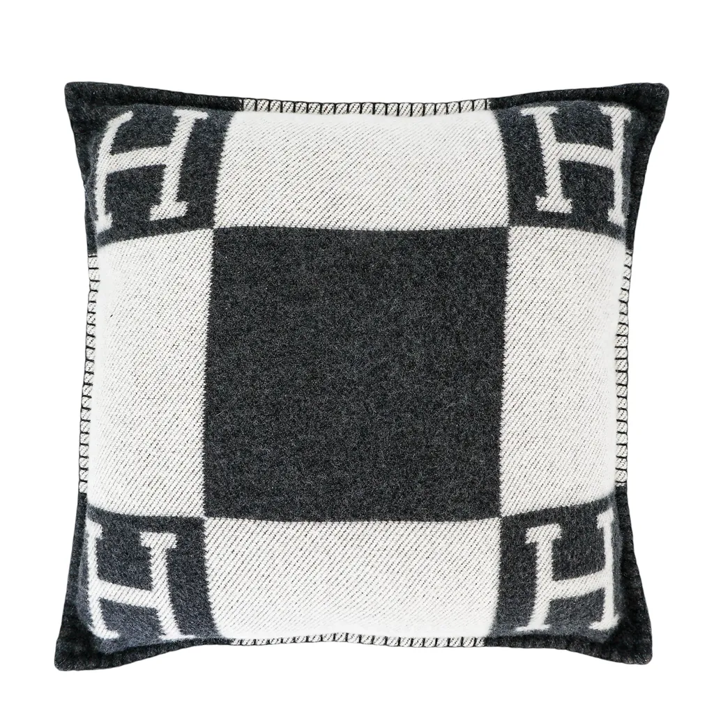 Avalon Cushion, small model Black White Gray