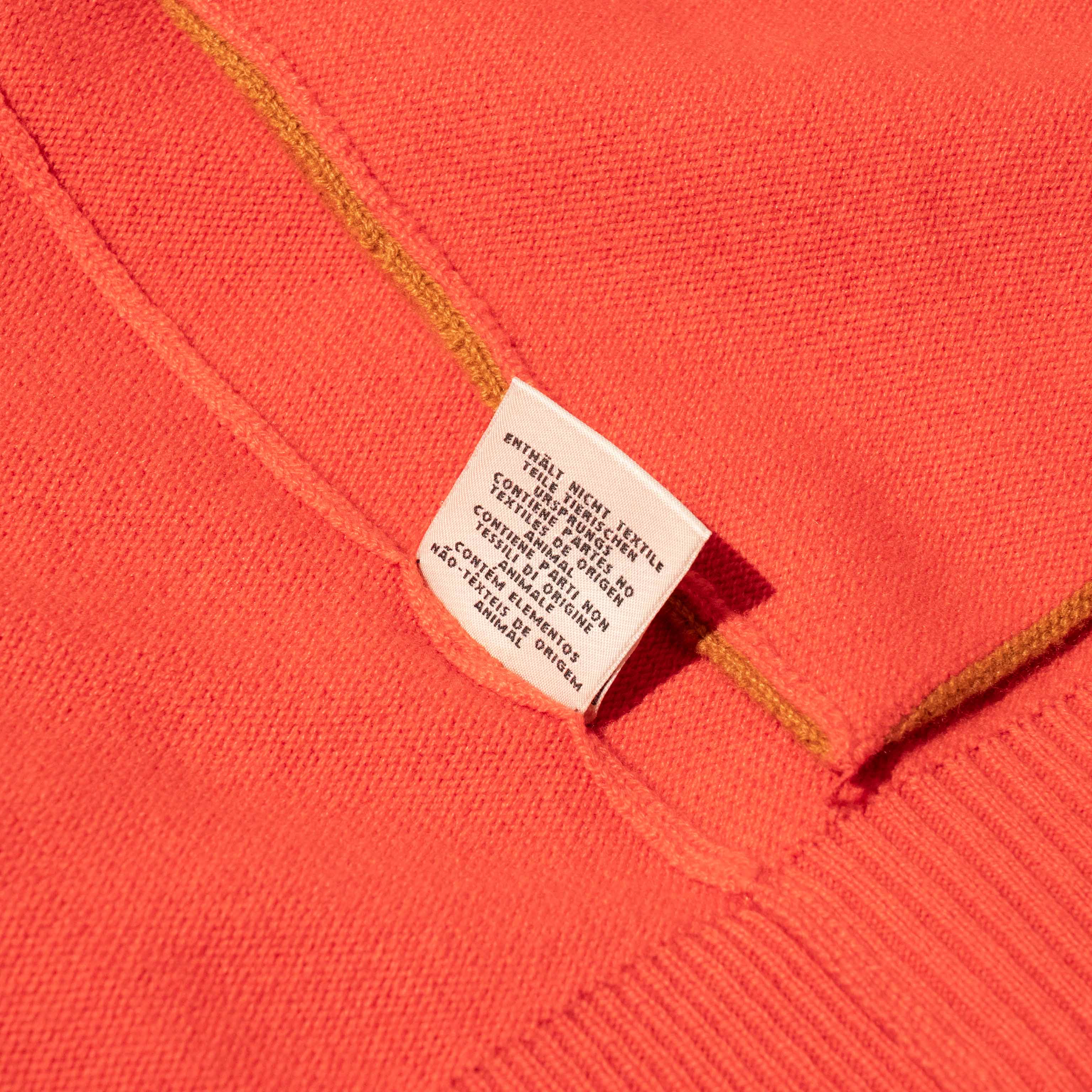 Unused ( Rank NS ) HERMÈS V-neck knit cardigan Orange Cashmere