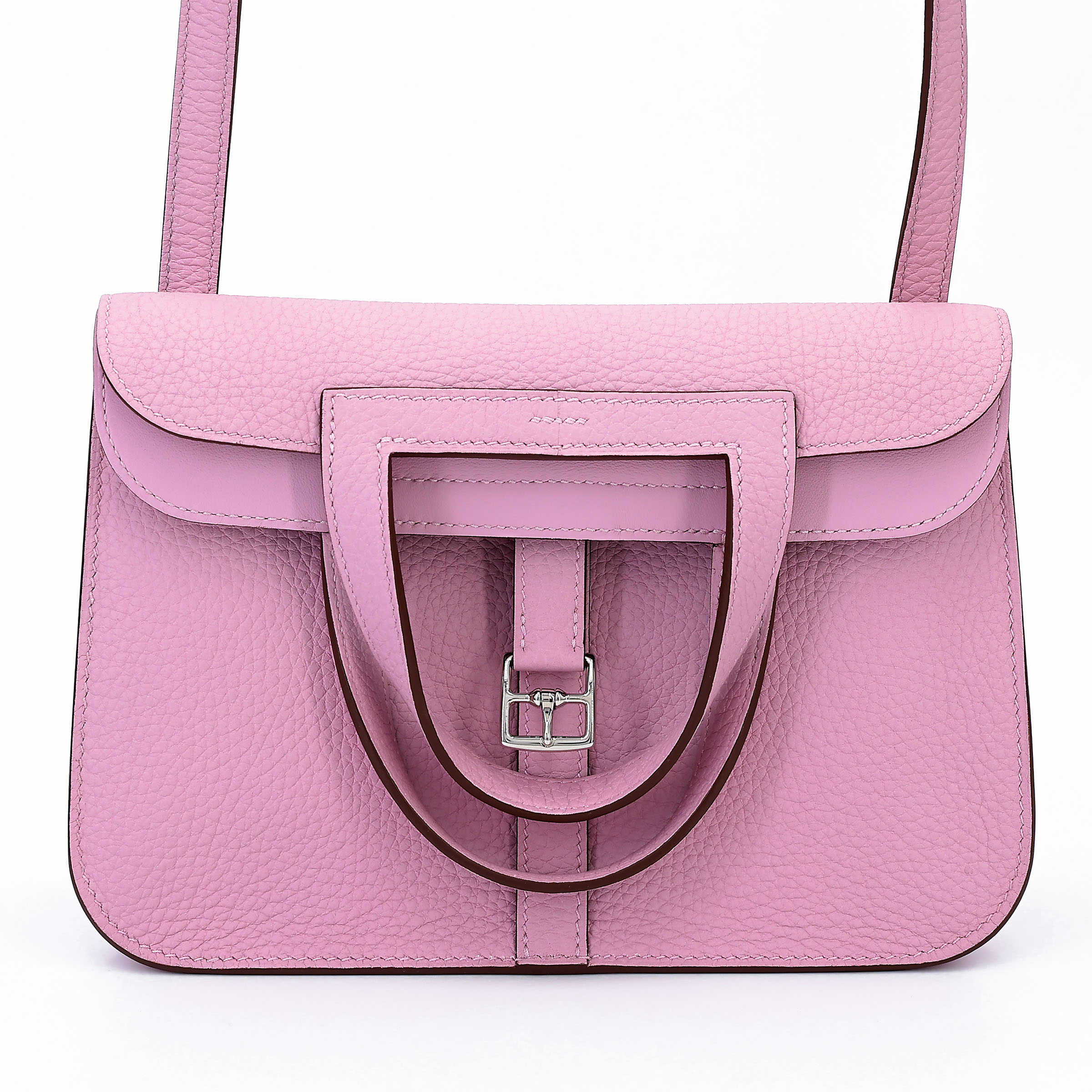 Unused ( Rank NS ) HERMÈS Halzan 25 Mauve Sylvestre (X9) Clemence